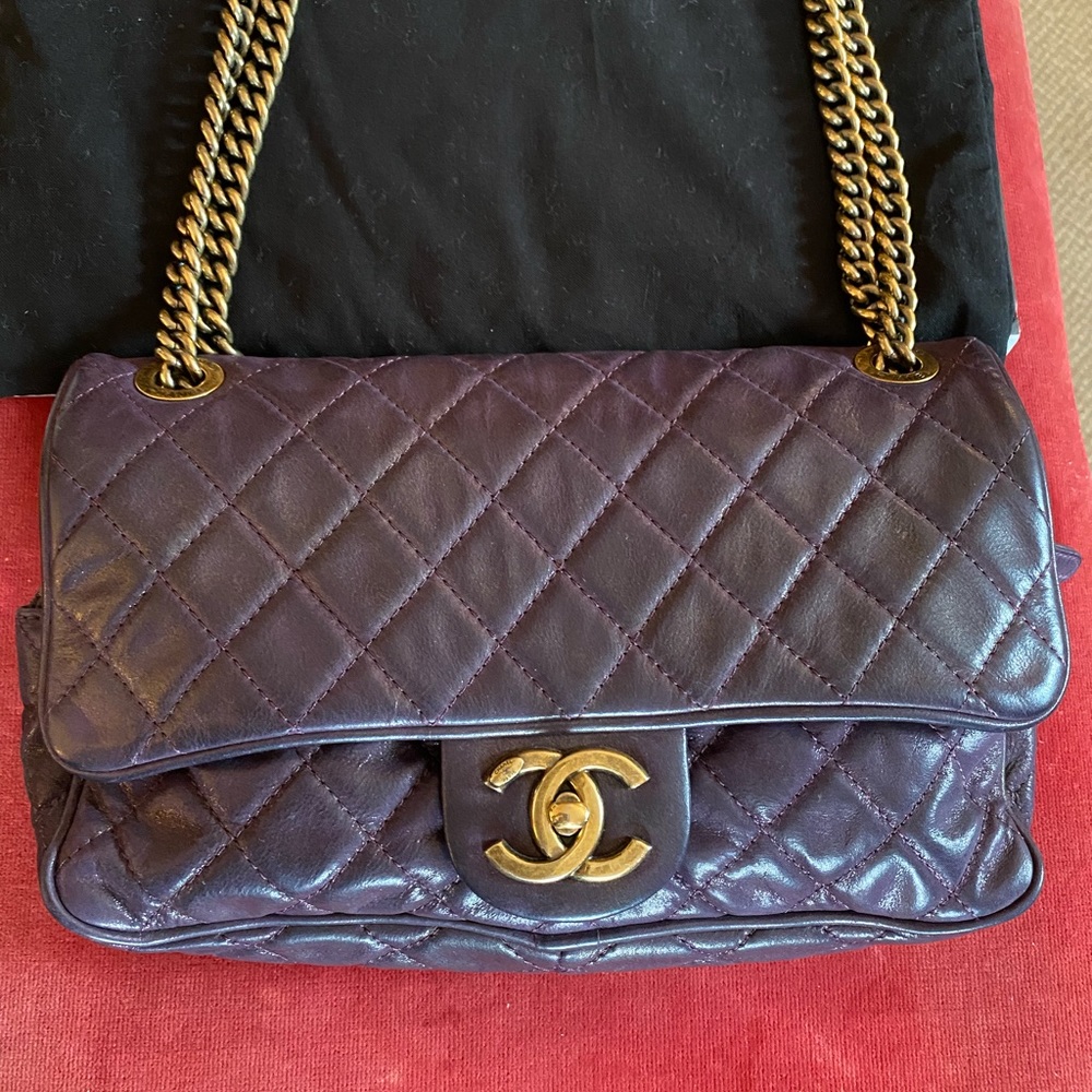 Chanel Medium Iridescent Easy Flap Bag